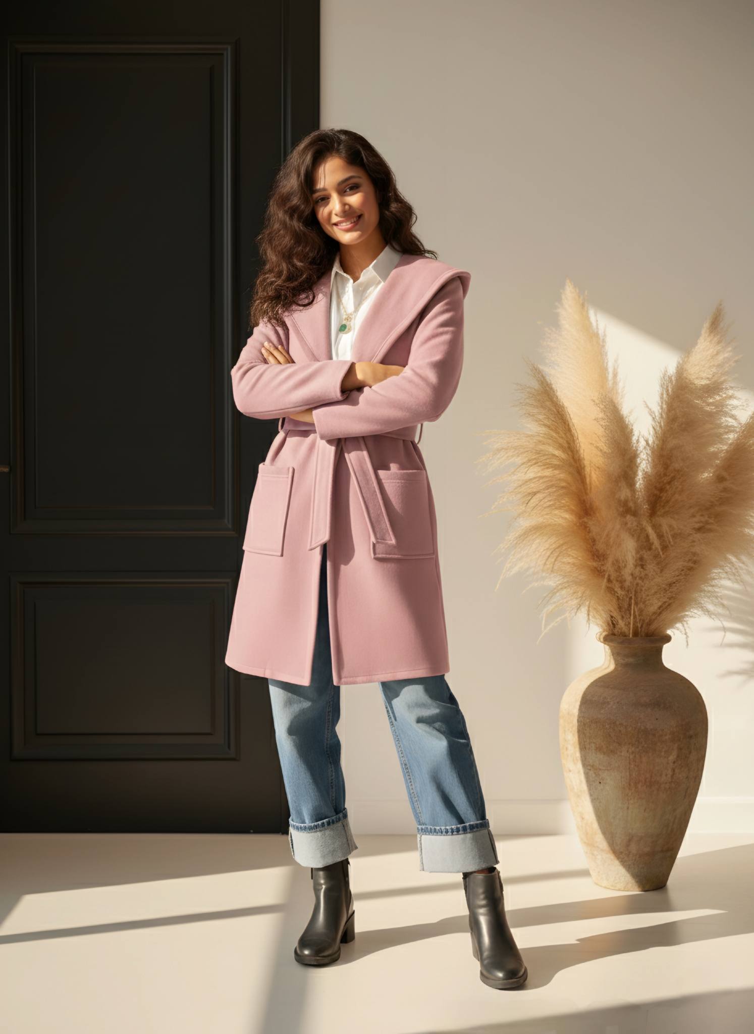 Soft clean and stylish colors coat