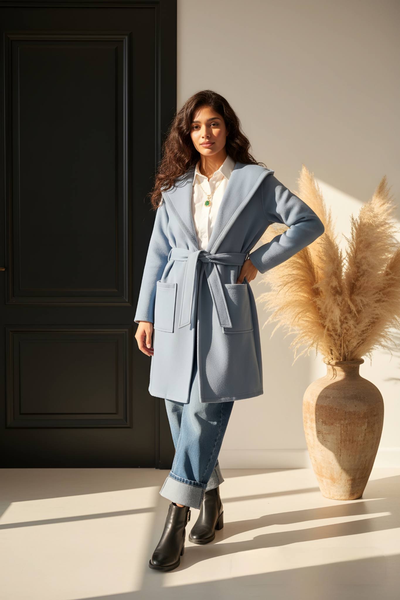 Soft clean and stylish colors coat