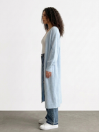 Sky Blue Longline Knit Cardigan