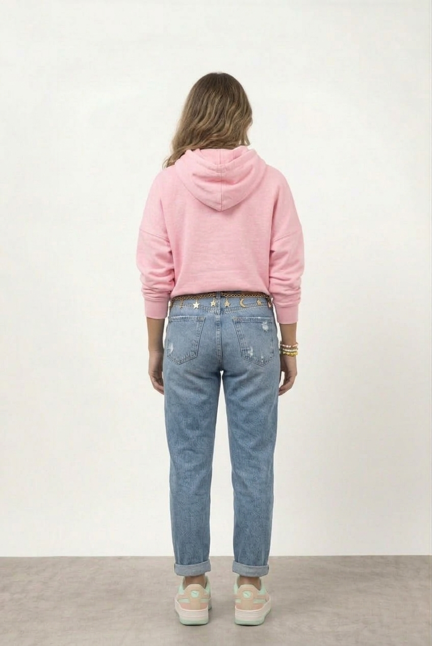 Classic Pink Pullover Hoodie